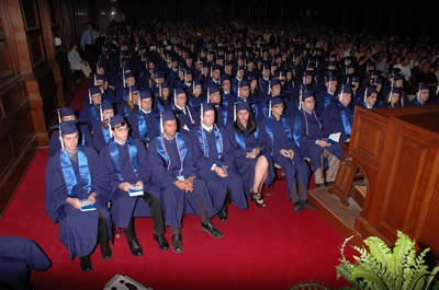 Graduating class of 2010 in auditorium