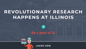 web screenshot that says Revolutionary research happens at Illinois