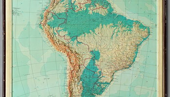 Map of south america