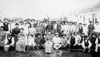 Group of Japanese Migrants