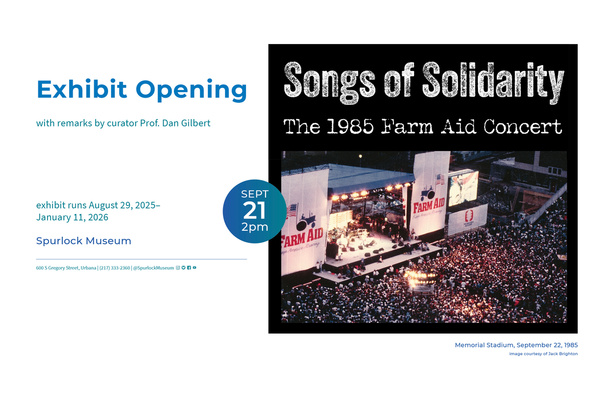 Exhibit Opening for the Songs of Solidarity Exhibit flyer