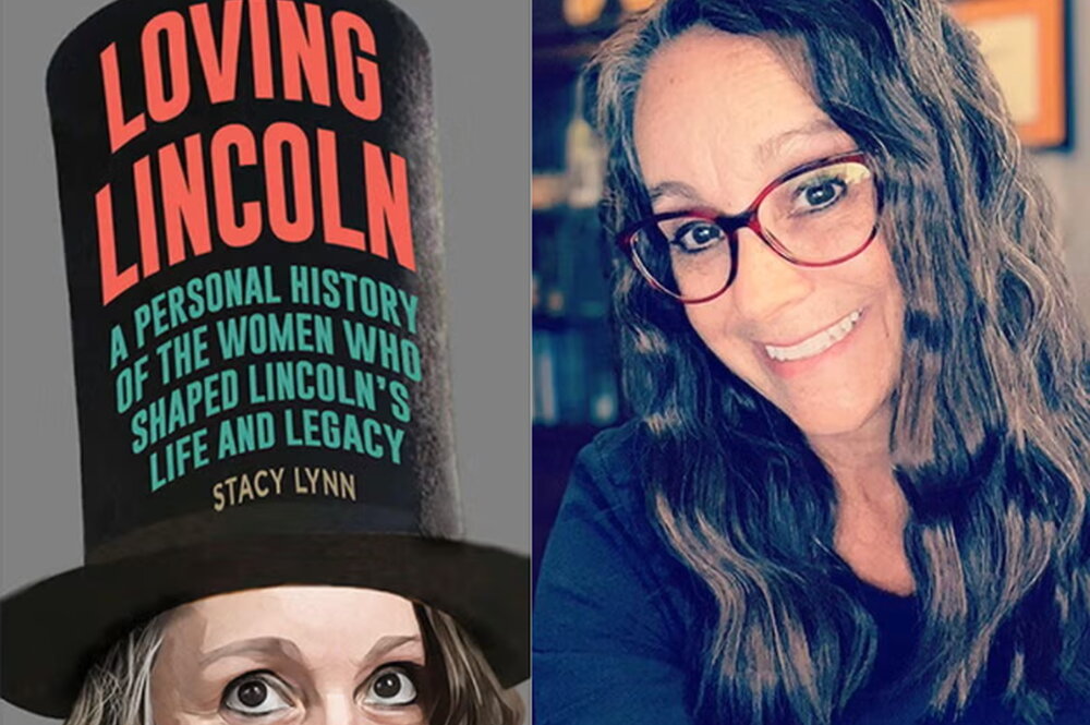 book cover (left) and Stacy Lynn