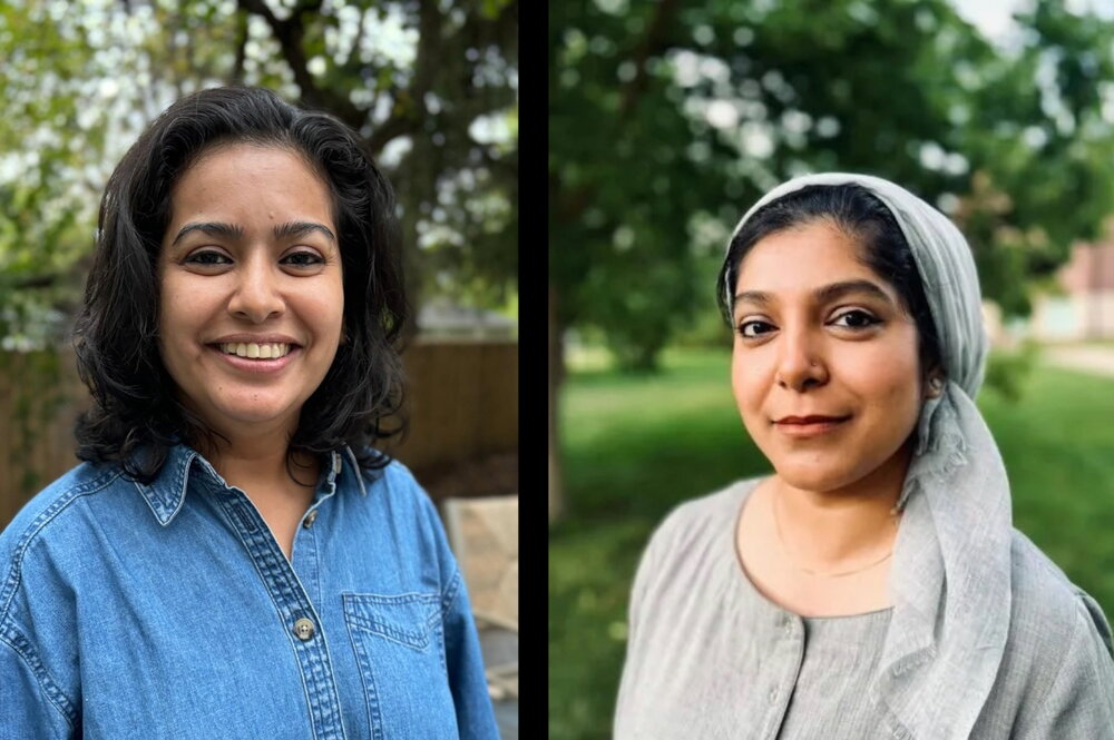 Deepasri Baul (left) and Mania Taher (right)