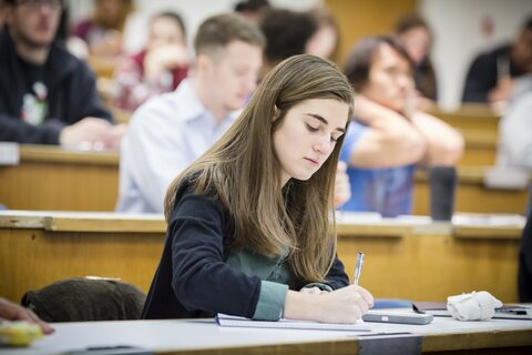 image of woman in class