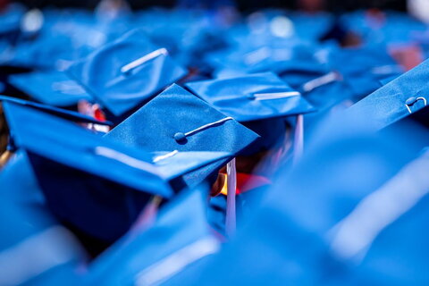 Image of graduation caps