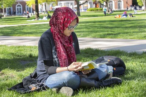 woman reading