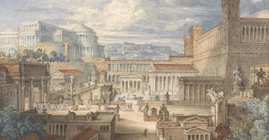 painting of ancient rome