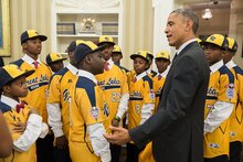 President Obama Welcomes the Jackie Robinson West All Stars to the White House