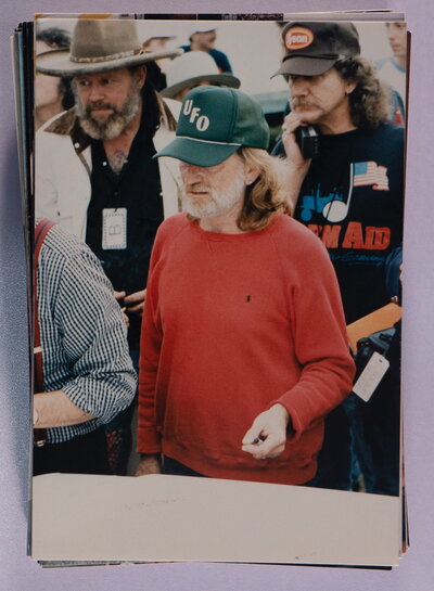 Willie Nelson at the Farm Aid Concert