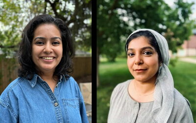 Deepasri Baul (left) and Mania Taher (right)