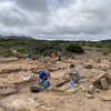 The excavation site in Menorca