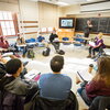 John Randolph teaches the first SourceLab students in 2016