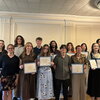 Undergraduate Award recipients stand in a group
