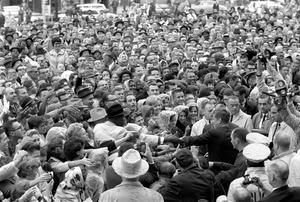 JFK and crowd