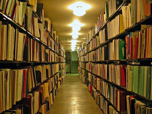 Stacks at the University of Illinois' Main Library