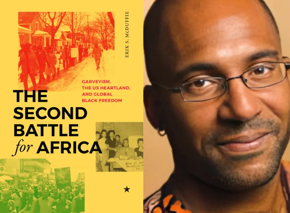 book cover of the Second battle for Africa and Erik McDuffie