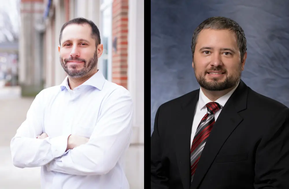 Marc Hertzman headshot left and Marco Jaimes headshot left