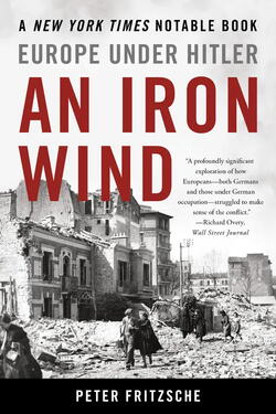 Book cover with wartime rubble in town