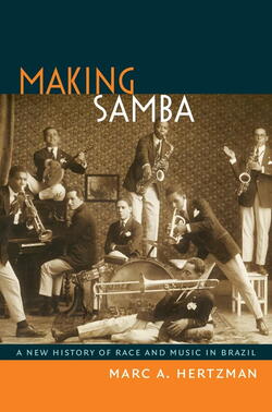 Book cover of musicians standing with instruments