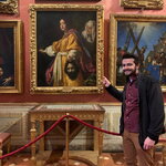 Michael in the Uffizi Gallery, Florence 